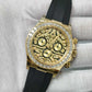 Ro*ex Eye Of The Tiger Gold Dial Silicon Belt Edition Premium Quality Luxury Watch cozyfox.shop