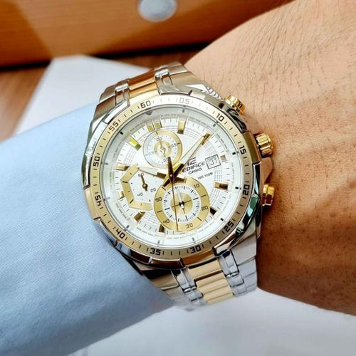 Casio Edifice Efr539 2Ton-Gold-White