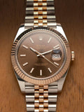 Rolee_x Oyster Perpetual Date Just 2Ton-Copper-Brown